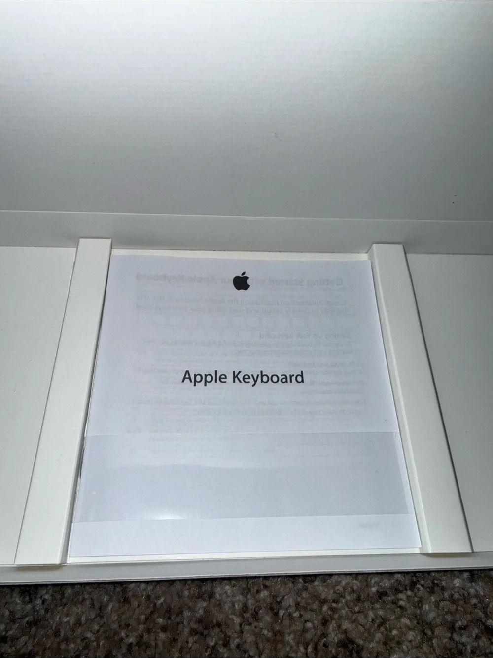 Apple White and Silver Wired USB Keyboard with Numeric Keypad